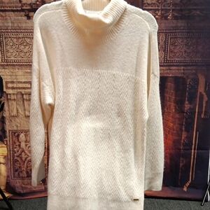 Calvin Klein Off-White Cowl Neck Sweater